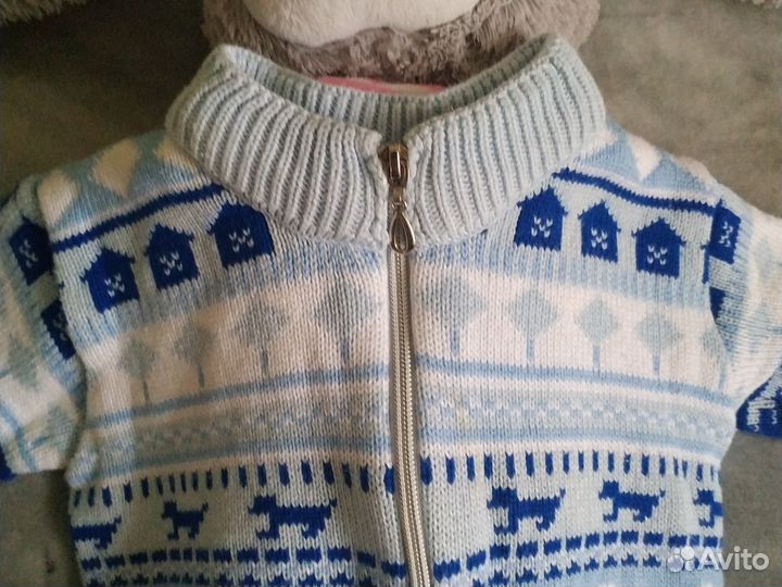 Комбинезон трикотажный 80 на молнии