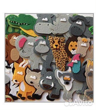 Нарезка из фетра Африка