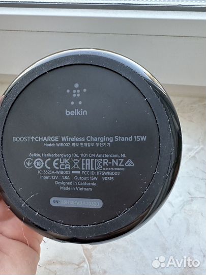 Беспроводная зарядка Belkin