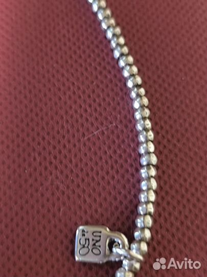 Серебряная цепочка Ожерелье UNOde50