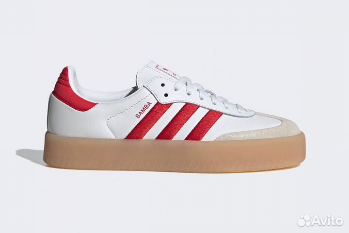 Adidas Sambae White Better Scarlet Gum