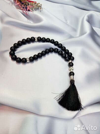 Православные чётки из Шунгита 30 зерен 12 мм