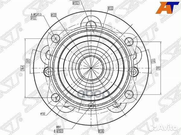 Ступичный узел перед mercedes GL/ML-class 11- S