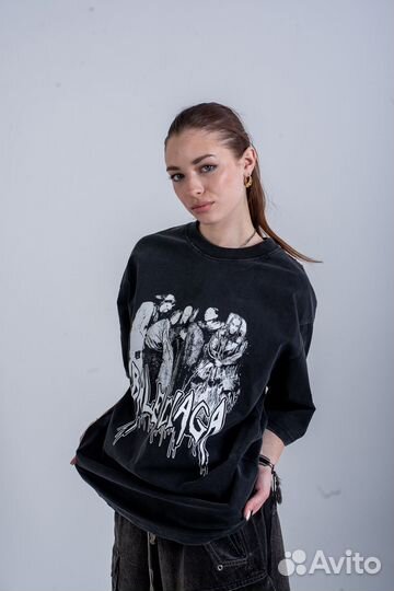 Футболка Balenciaga 23SS Couture Metalheads