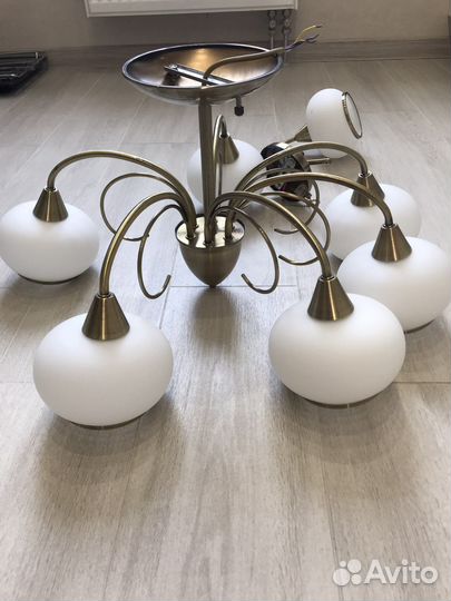 Комплект люстра и бра бу