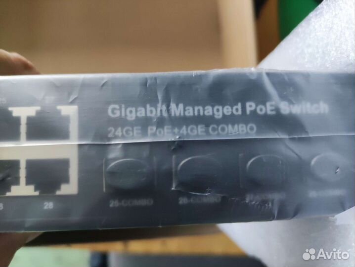 Сетевой PoE Коммутатор 24 порта,Rvi-1nsm24g-4C