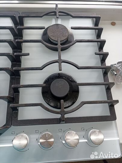 Газовая варочная панель 4 конфорки стекло бу