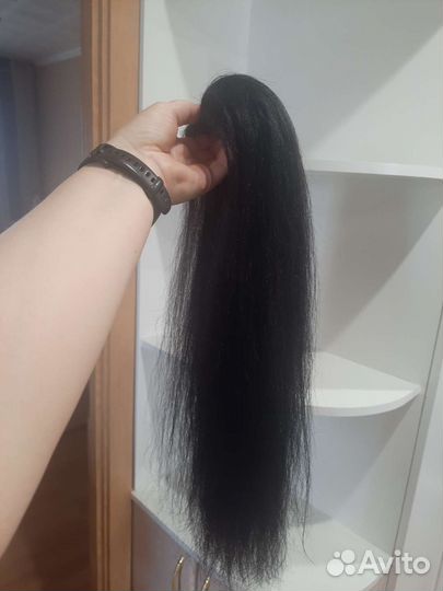 Хвост из натуральных волос