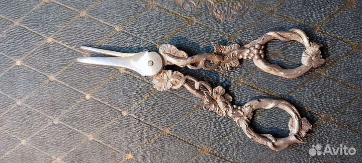 Ножницы серебряные,виноградные. Антикварные