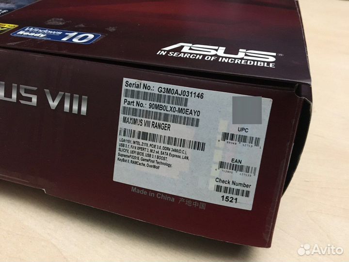 Материнская плата 1151 z170 + intel 7700k