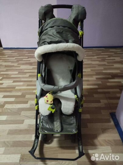 Детские санки коляска ника