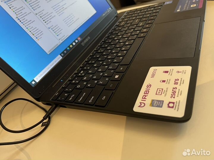Irbis nb510, i3, 120+256 ssd, 8gb ram