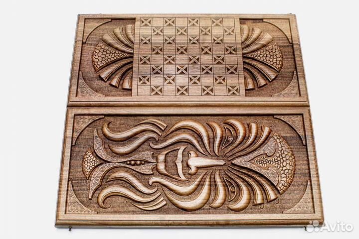 Нарды ручной работы из ореха