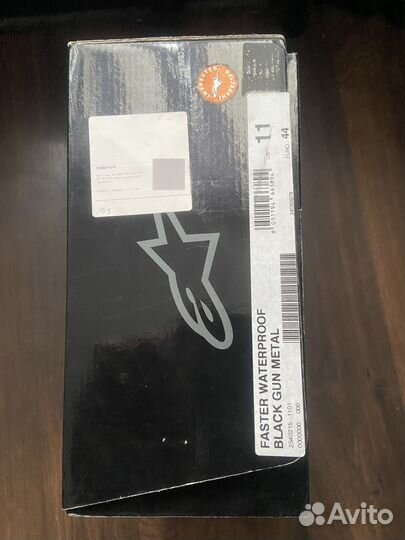 Мотоботинки Alpinestars Black Gan Metal