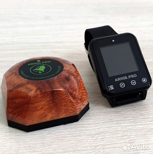 Кнопка вызова официанта Бургер с часами Элит