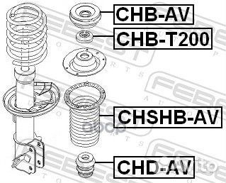 Опора переднего амортизатора (chevrolet aveo (T