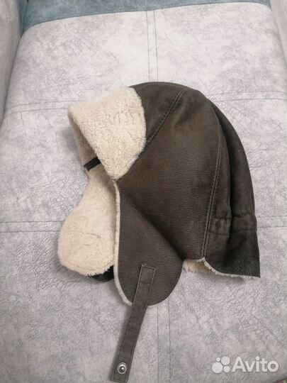 Шапка ушанка дубленая