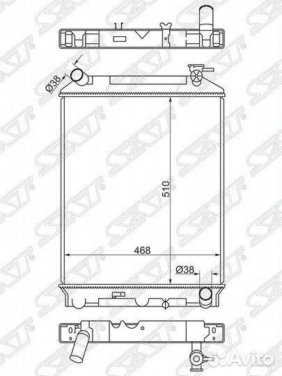Радиатор Isuzu IS00027 IS0002-7 Sat