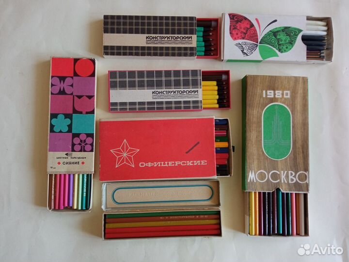 Канцелярия СССР - наборы карандашей