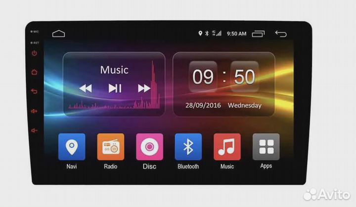 Магнитола Android 10 дюйма 6+128 5712B 4glte IPS 8 ядерный