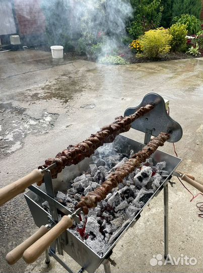 Мангал с электроприводом