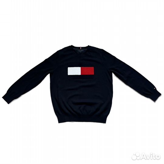 Свитер tommy hilfiger flag sky captain (big logo)