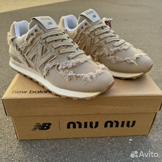 Кроссовки New balance 574 x miu miu