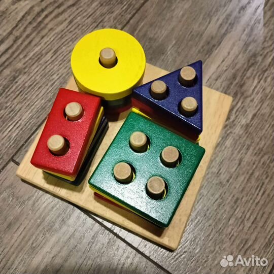 Деревянная игрушка Счет + шнуровка в подарок