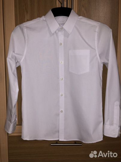 Рубашка белая next 140