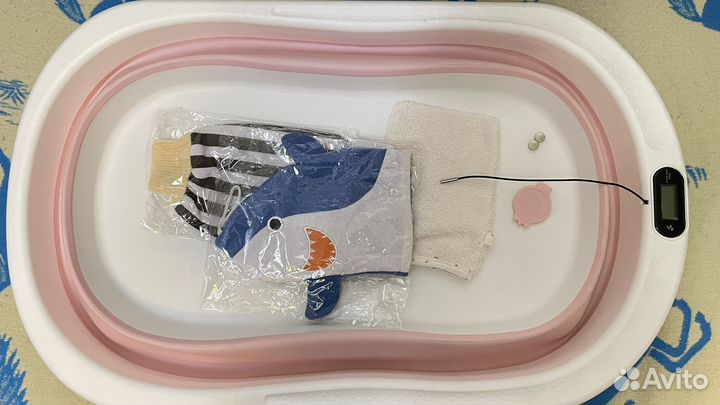 Ванночка складная с термометром