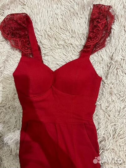 Комбинезон женский красный