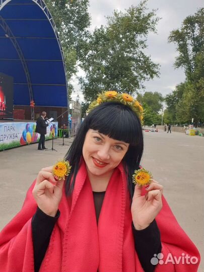 Ободок для волос ручной работы