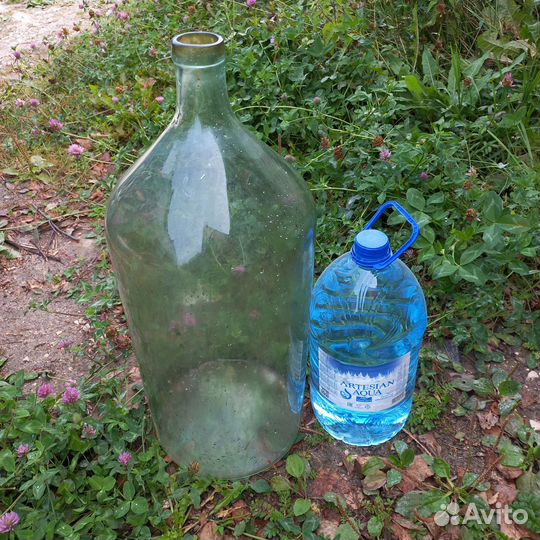 Бутыль стеклянная