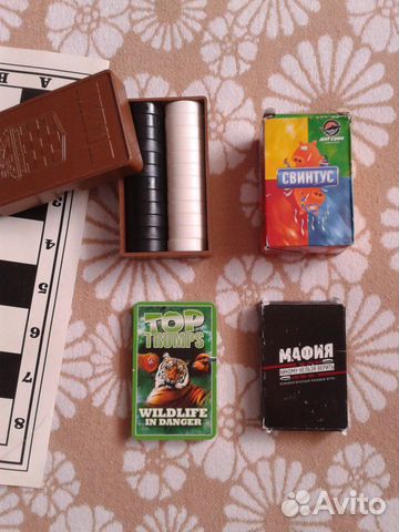 Шашки, Top Trumps, Свинтус, Мафия