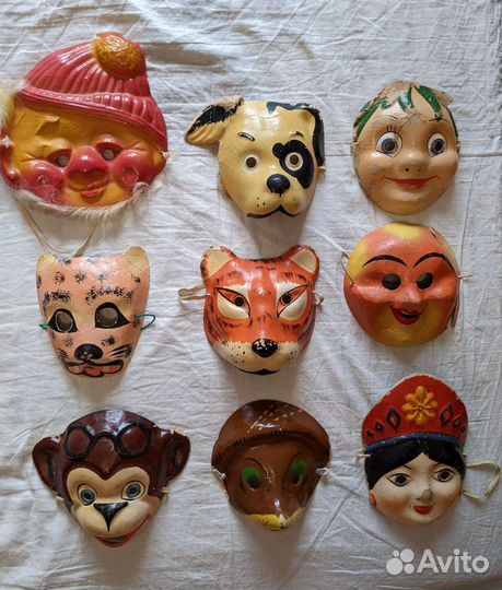 Маски новогодние карнавальные СССР