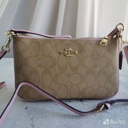 Сумка натуральная кожа coach