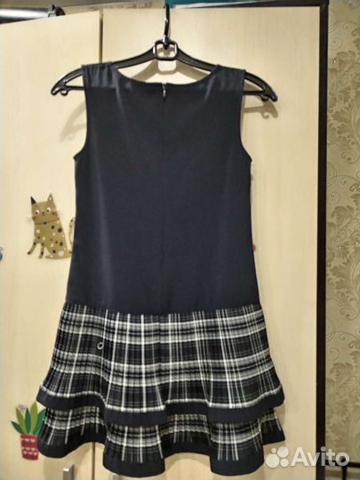 Школьный сарафан рост 140 синий