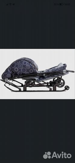 Санки-коляска Galaxy Снежинка - круги