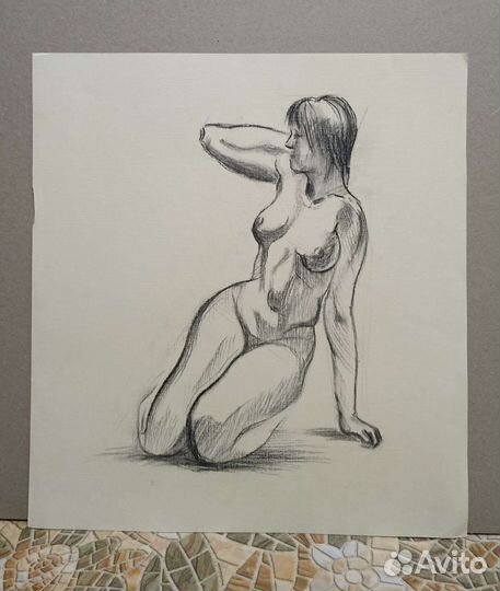 Зарисовки.Фигура. Графика. Уголь, простой карандаш