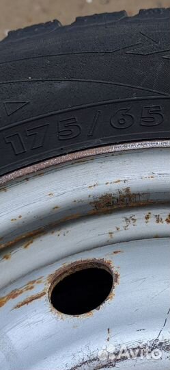 Шины с дисками r 14 бу зимние, к- во 4 шт