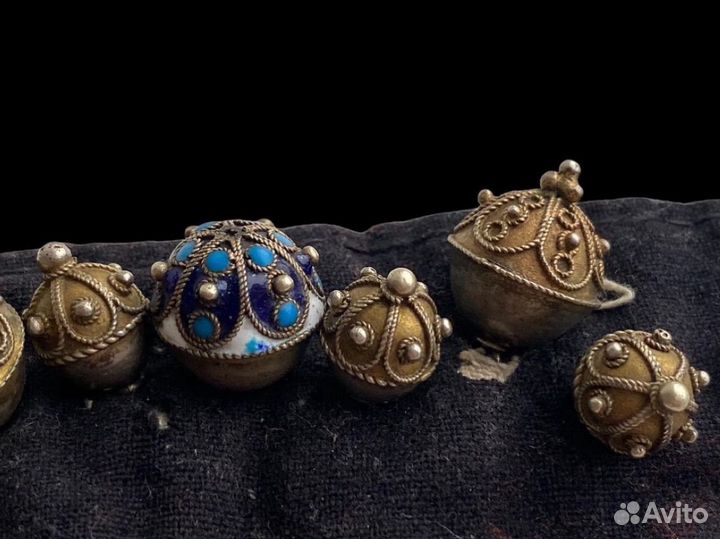 Старинные пуговицы 19 век эмаль Русский север