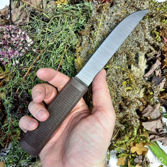 Нож Алтайский, сталь 95х18, резинопластик, коричне