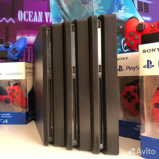 Sony PlayStation 4 Slim+700игр/доставка/гарантия