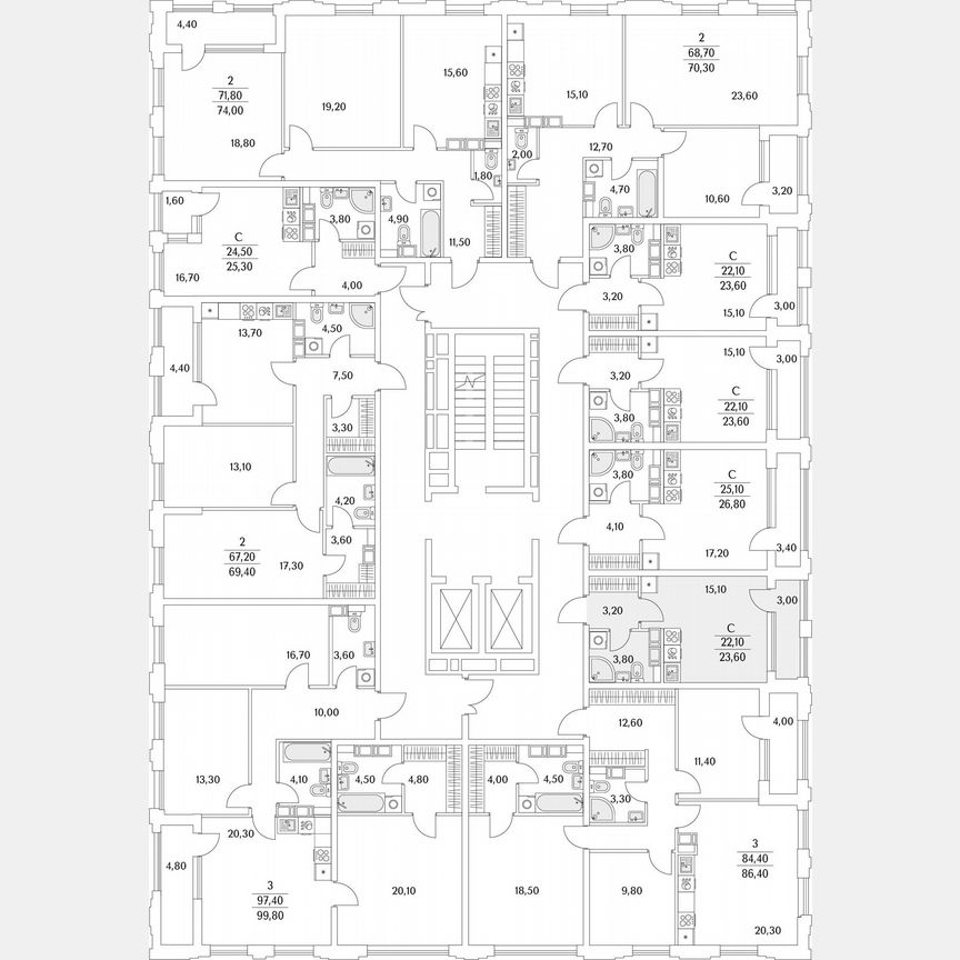 Квартира-студия, 22,1 м², 13/13 эт.