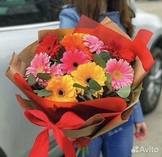 Цветы герберы букеты Доставка Пермь