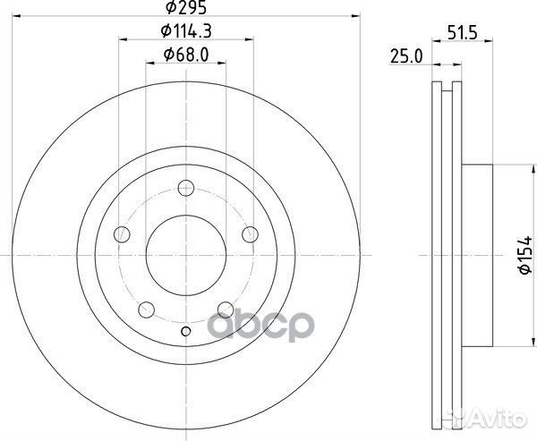 Диск тормозной ND5033K nisshinbo