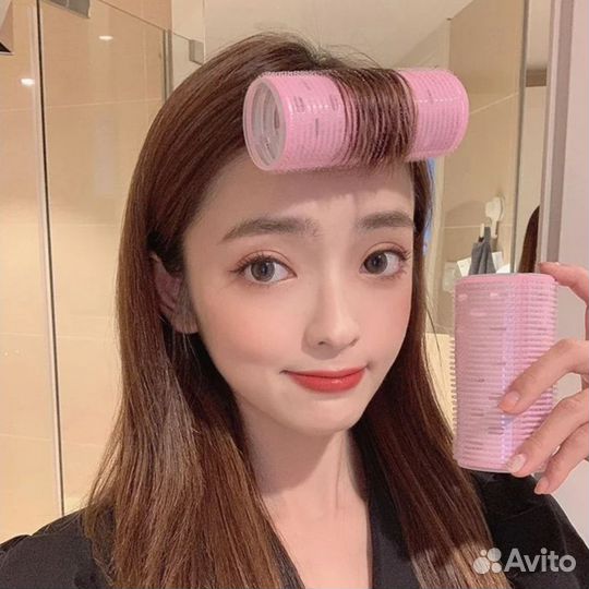 Банты для волос на заколке бигуди для челки