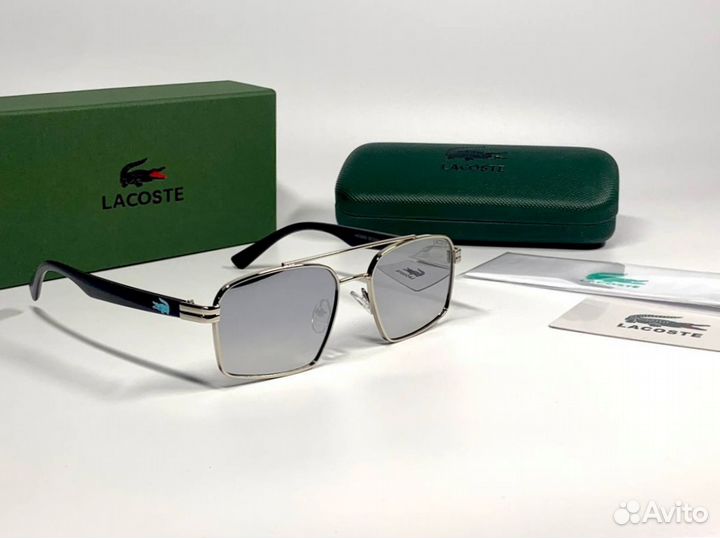 Очки Lacoste aviator зеркальные