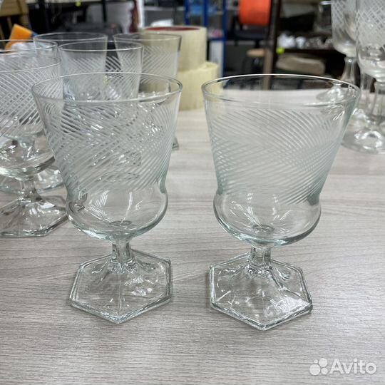 Фужеры 10 штук СССР для вина