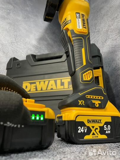 Мощная аккумуляторная болгарка Dewalt новая